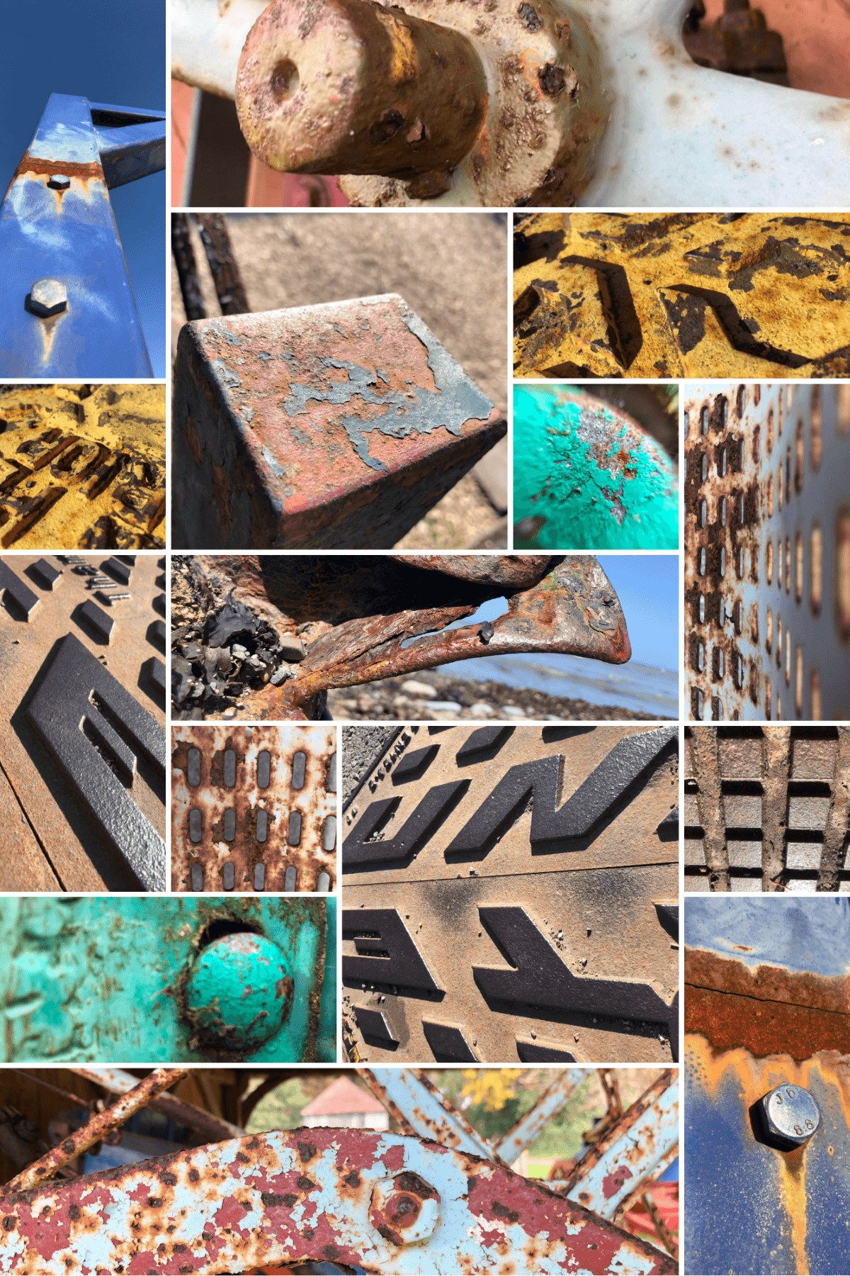 Rust collage
